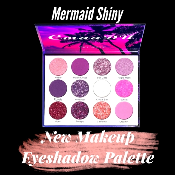 Gorgeous 12 Color Glitter Mermaid Shiny Eyeshadow Palette! Vibrant… - Picture 3 of 11
